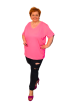 Jednofarebné plus size tričko - 3 farby 